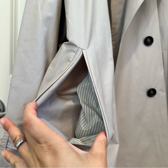 NWT Max Mara Cube Trench Coat Size: US8 Large Spring/Fall / Winter Beige - Picture 12 of 14